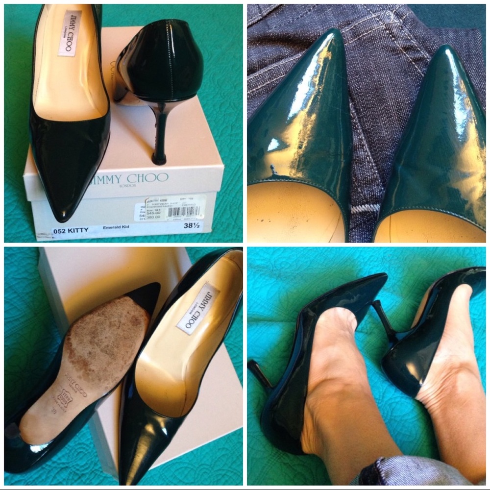 Jimmy Choo "Emerald Kid" pumps
